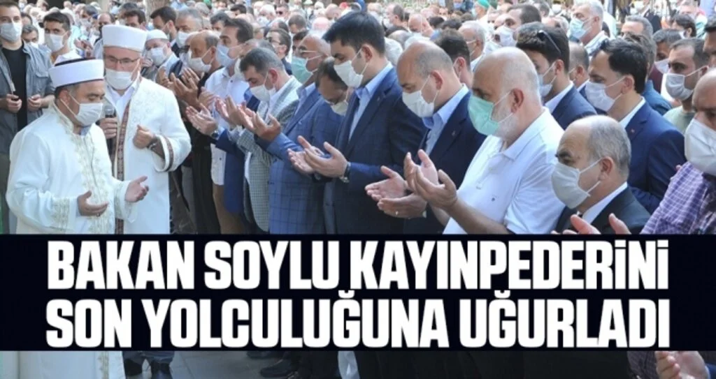 Bakan Soylu Kayınpederini Son Yolculuğuna Uğurladı