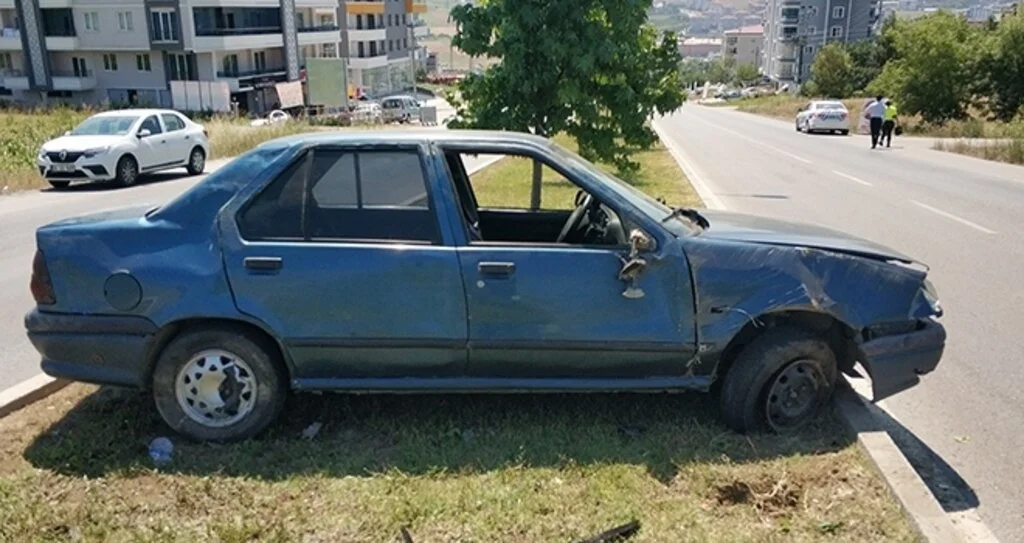 Bakıma götürdüğü araçla kaza yaptı: 1 yaralı