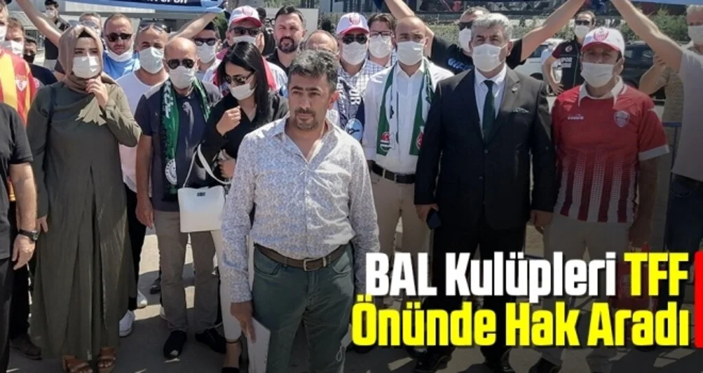 BAL Kulüpleri TFF Önünde Hak Aradı