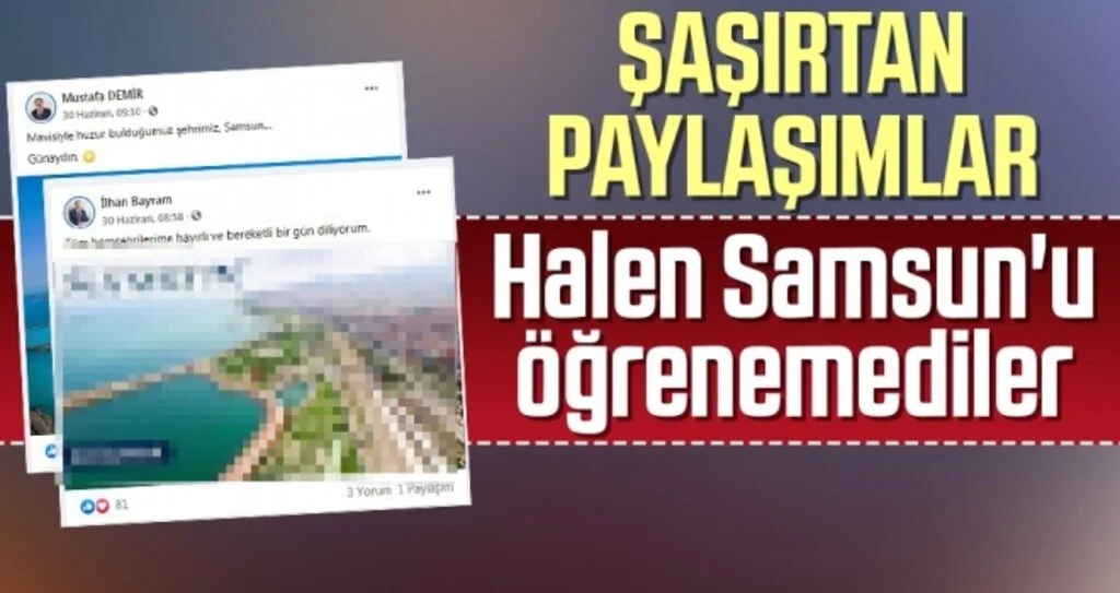 Başkan Demir ve Genel Sekreter Bayram'dan Şaşırtan Paylaşımlar 'Halen Samsun'u öğrenemediler'