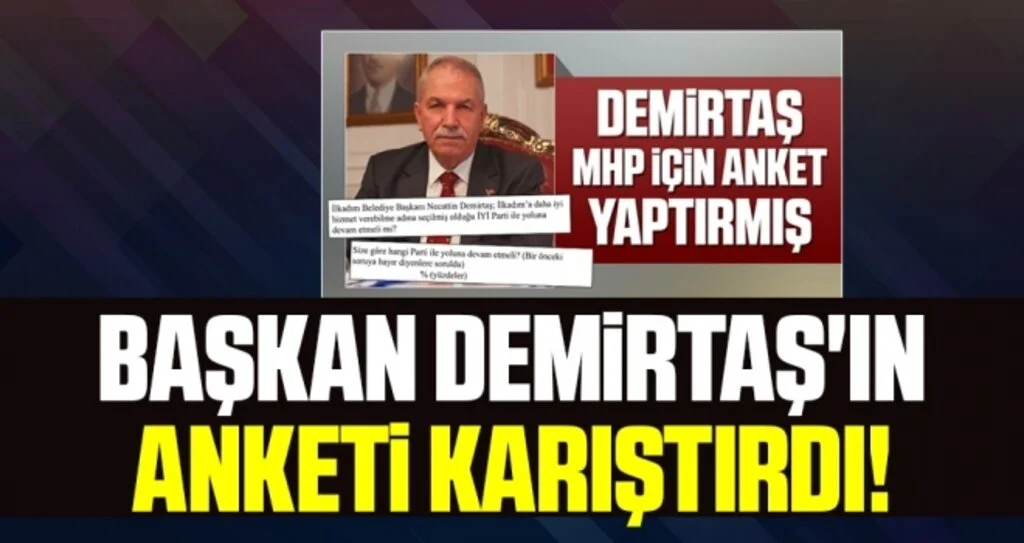 Başkan Demirtaş'ın Anketi Karıştırdı