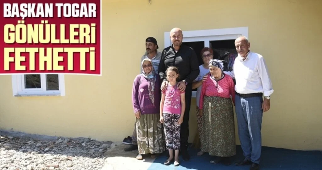 Başkan Togar 3 aileye çifte bayram yaşattı