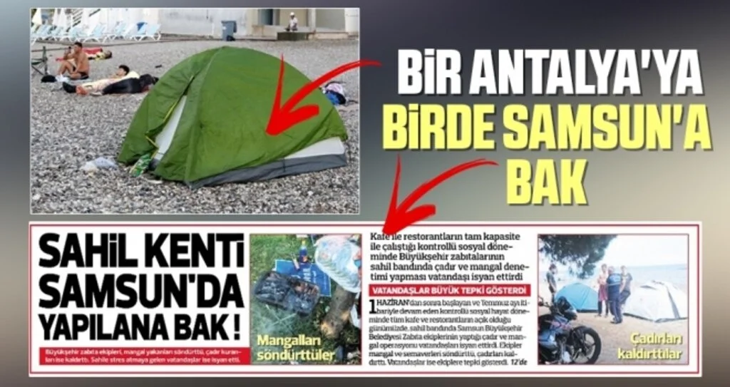Bir Antalya'ya birde Samsun'a bak