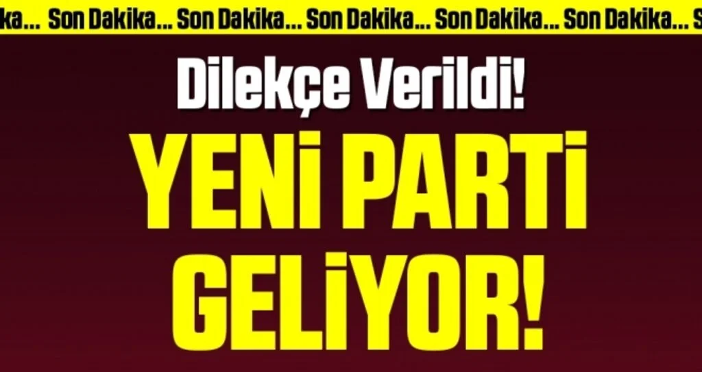 Bir parti daha kuruluyor! Yenilik Partisi kuruluş dilekçesi, İçişleri Bakanlığına verildi