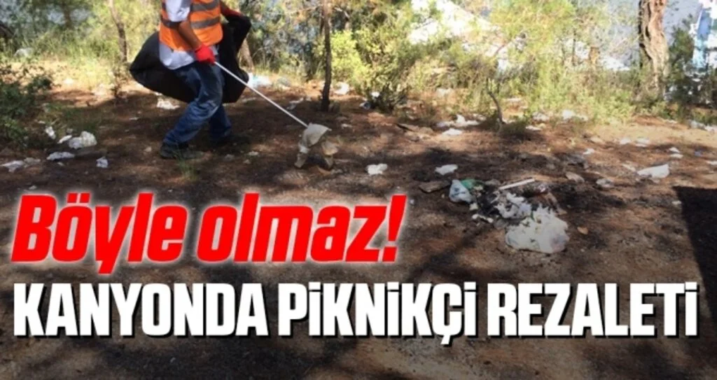 Böyle Olmaz! Samsun'da Şahinkaya Kanyonu'nda Piknikçi Rezaleti