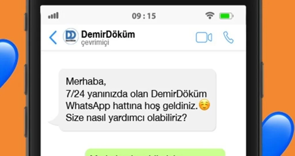 DemirDöküm WhatsApp Hattı ile tüm hizmetlerini tek tıkla erişilebilir hale getirdi