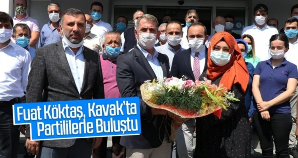 Fuat Köktaş, Kavak’ta Partililerle Buluştu