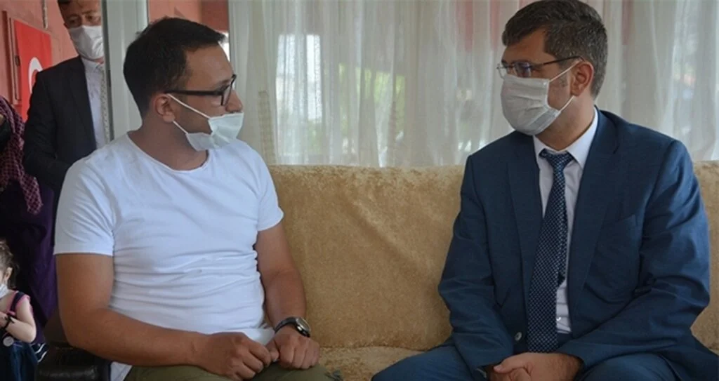 Kaymakamdan gaziye geçmiş olsun