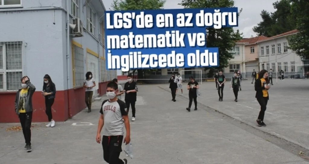 LGS'de en az doğru matematik ve İngilizcede oldu