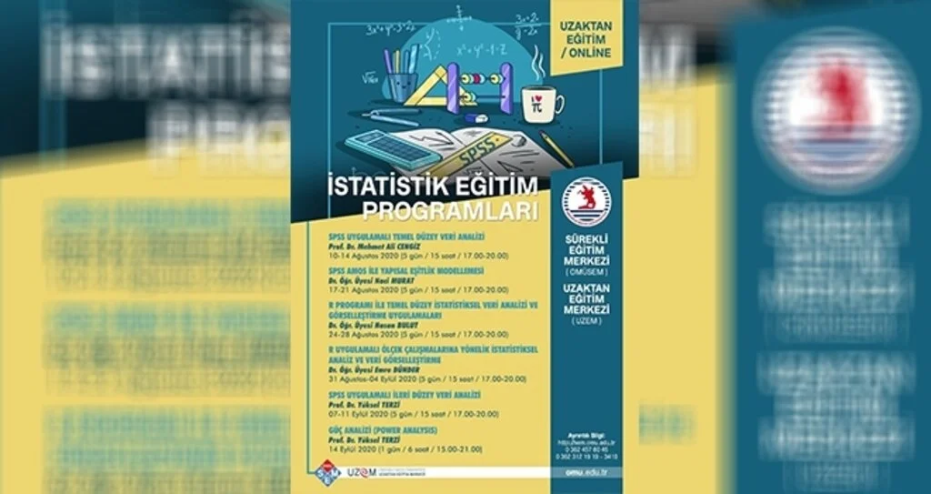 OMÜSEM eğitimlerine online devam ediyor
