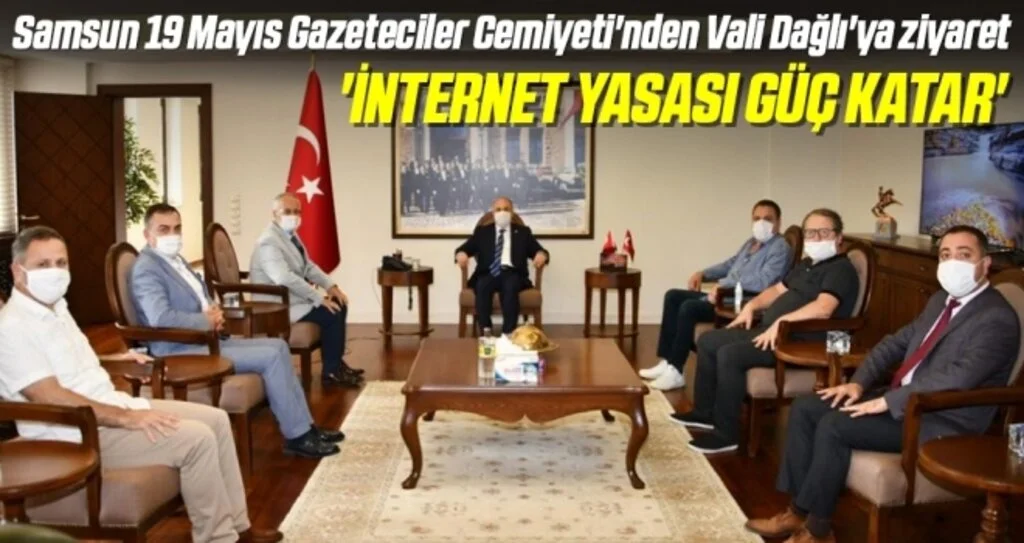 Samsun 19 Mayıs Gazeteciler Cemiyeti'nden Vali Zülkif Dağlı'ya ziyaret