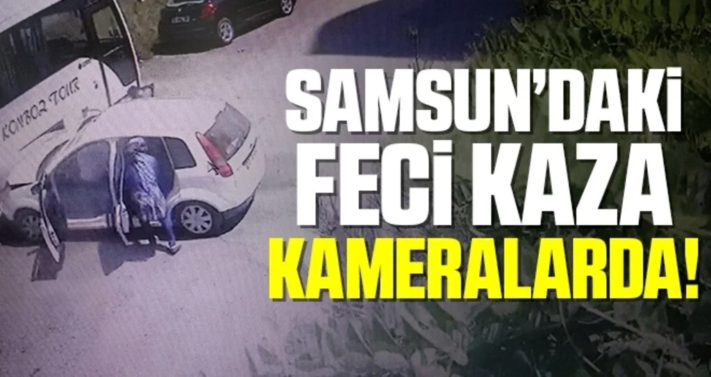 Samsun'da 6 kişinin yaralandığı kaza kamerada