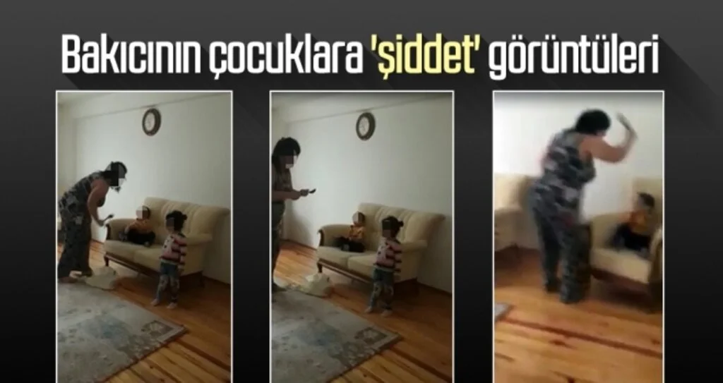 Samsun'da Bakıcının Çocuklara 'Şiddet' Görüntüleri