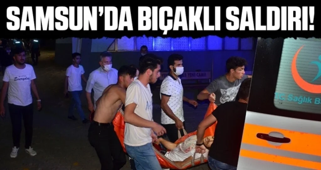 Samsun'da Cami avlusunda bıçaklı saldırı: 1 yaralı
