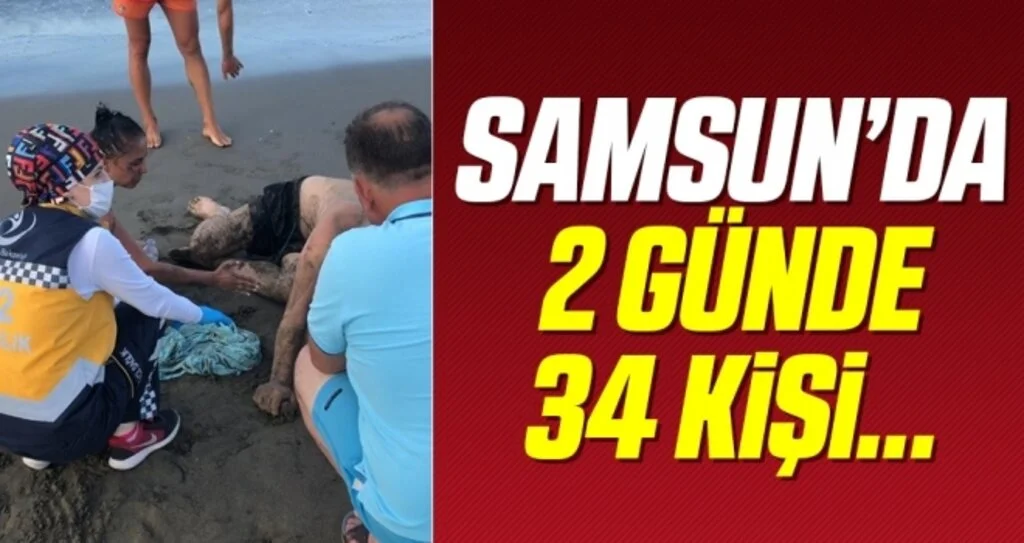 Samsun'da Cankurtaranlar hafta sonu 34 kişiyi boğulmaktan kurtardı