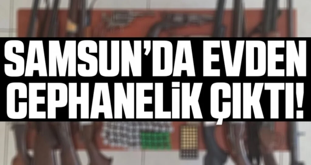 Samsun'da Evden Cephanelik Çıktı!