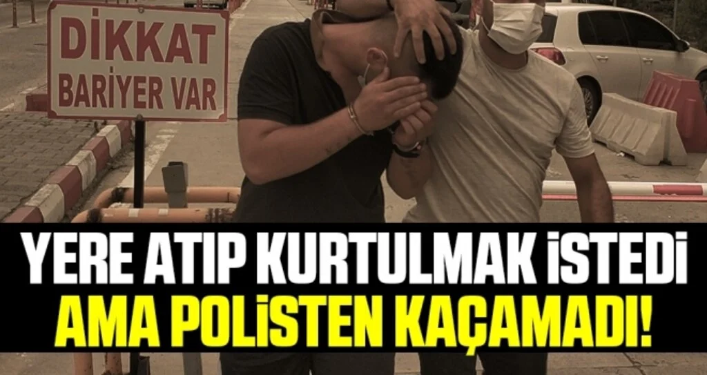 Samsun'da Polisi görünce uyuşturucu poşetini attı, yakalanmaktan kurtulamadı