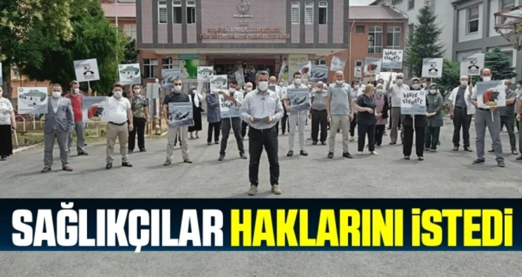 Samsun'da Sağlıkçılar Haklarını İstedi