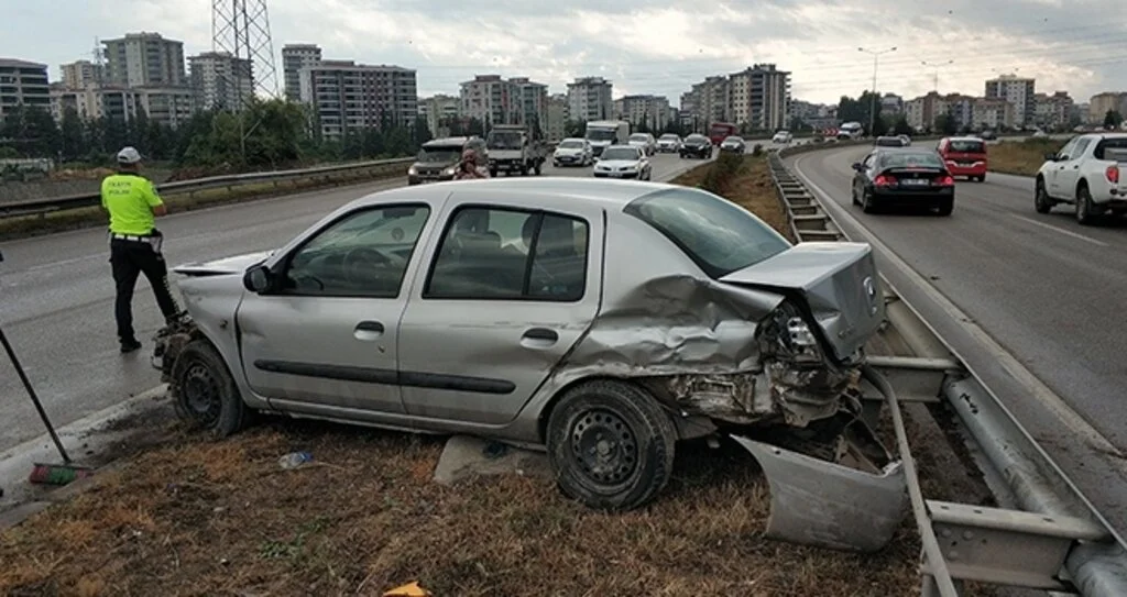 Samsun'da trafik kazası: 2 yaralı