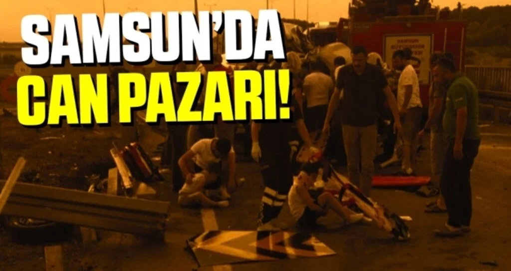 Samsun'da trafik kazası: 5 kişi ağır yaralı