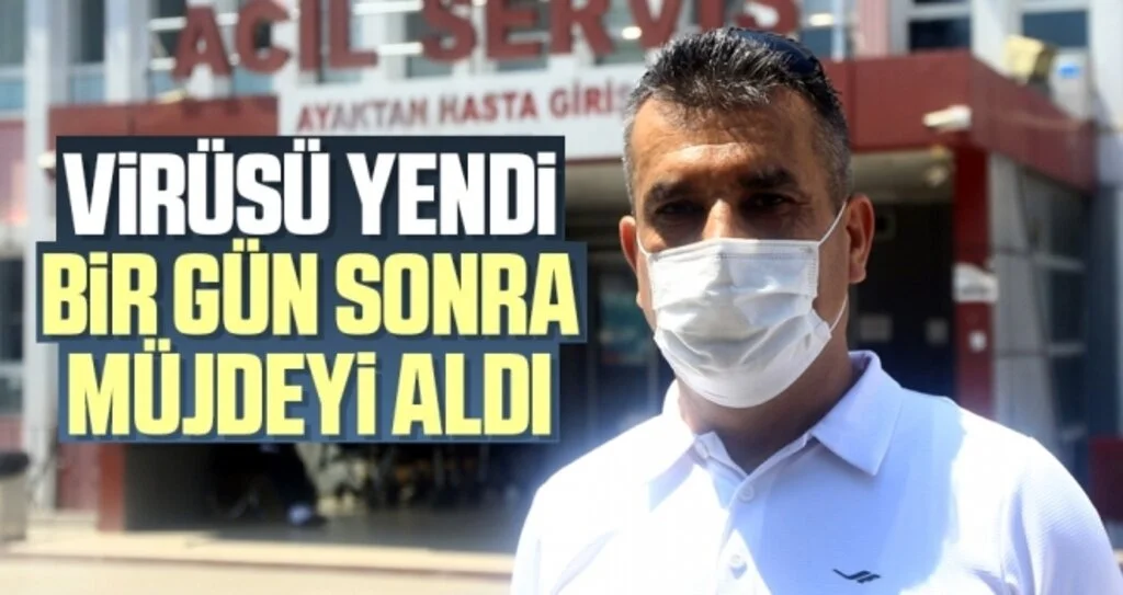 Samsun'da Virüsü Yendi Bir Gün Sonra Müjdeyi Aldı