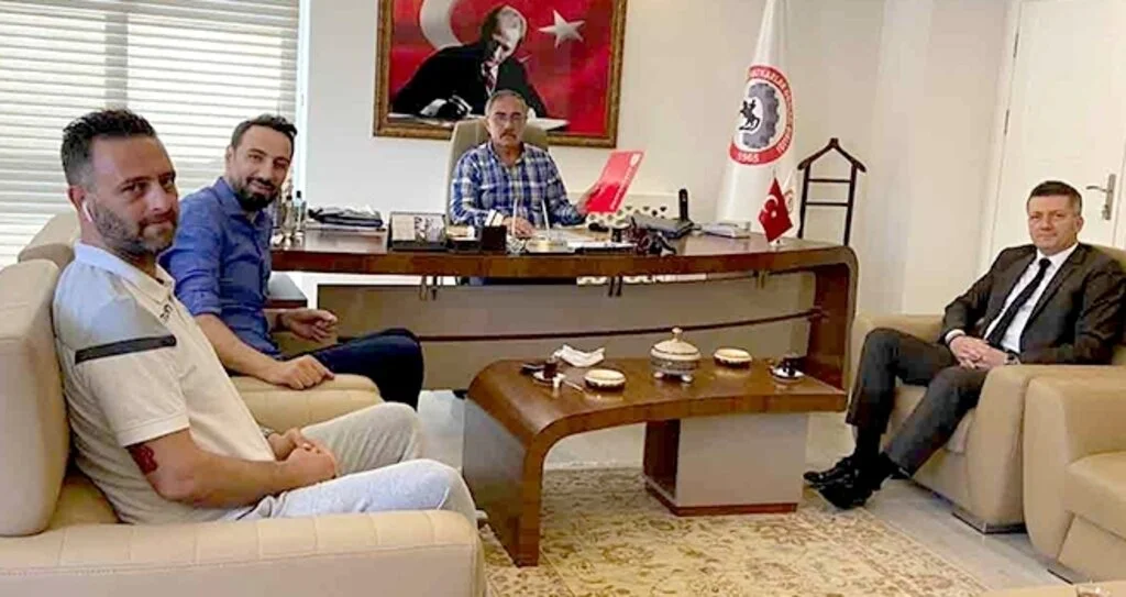 Samsunspor Basketbol'dan Başkan Güler'e ziyaret