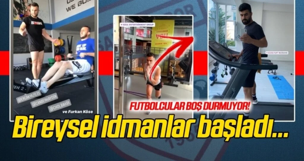 Samsunspor'da bireysel idmanlar devam ediyor