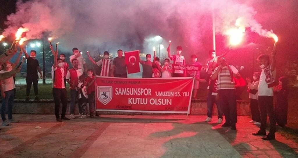 Samsunspor'un kuruluşunun 55. yılı Vezirköprü'de kutlandı