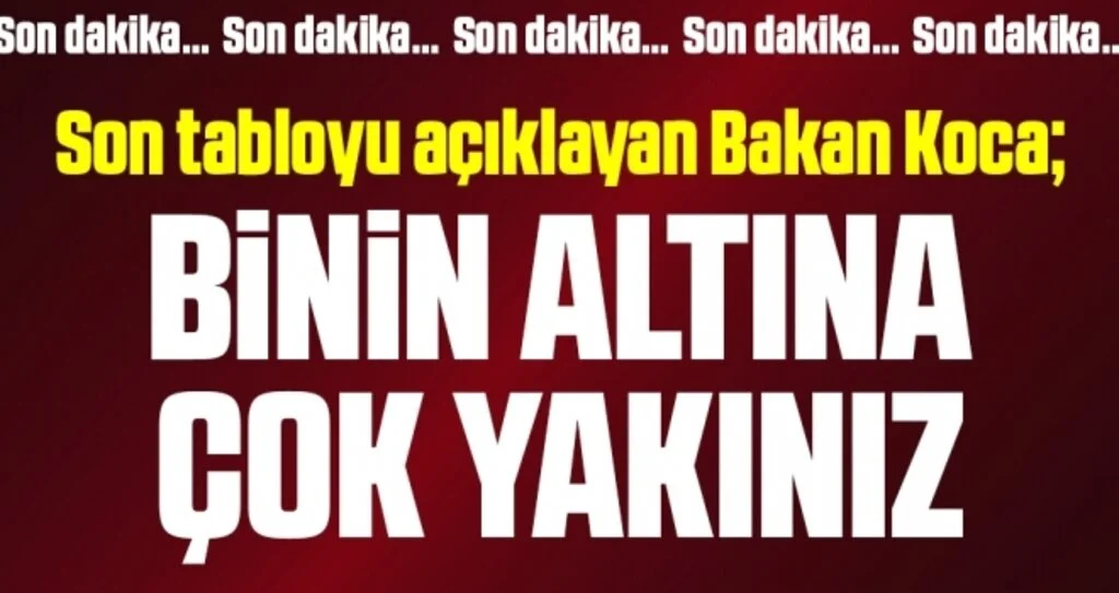 Son dakika… Bakan Koca, coronadan kaynaklı can kaybı ve vaka sayısını açıkladı! 10 Temmuz corona virüsü tablosu…