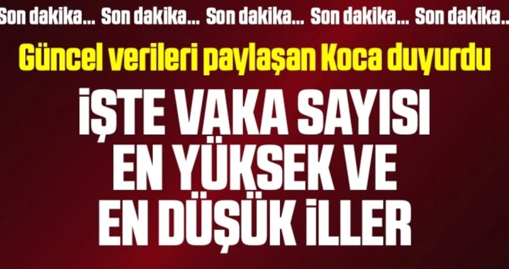 Son dakika… Bakan Koca, güncel can kaybı ve vaka sayısı açıklandı! İşte 20 Temmuz corona tablosu…