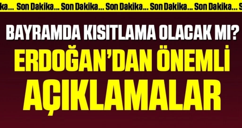 Son dakika… Cumhurbaşkanı Erdoğan’dan Kurban Bayramı açıklaması!