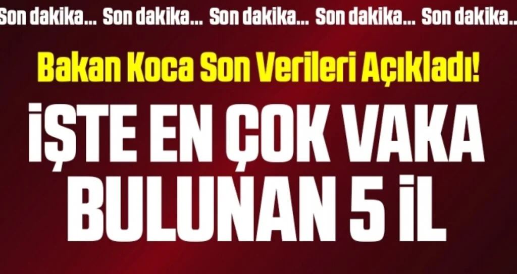 Son dakika… Sağlık Bakanı Koca güncel corona tablosunu açıkladı!