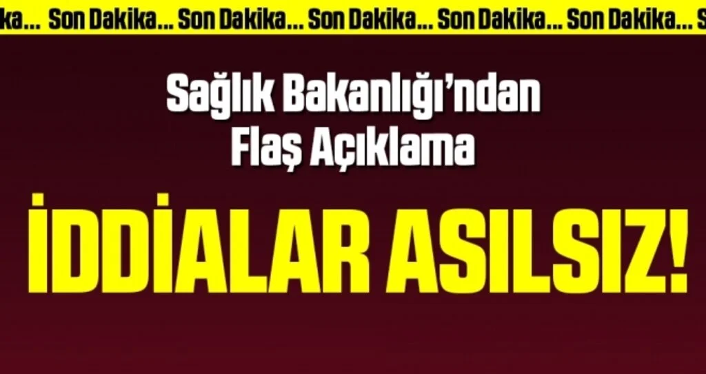 Son dakika… Sağlık Bakanlığı’ndan ‘tanı kiti’ iddialarına yanıt
