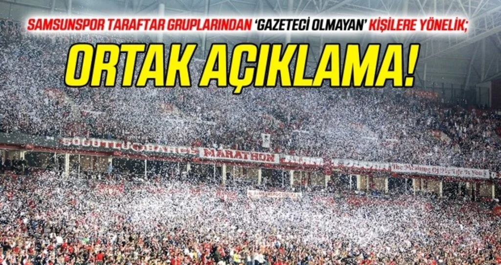 Taraftardan 'gazeteci olmayan' kişilere yönelik açıklama!