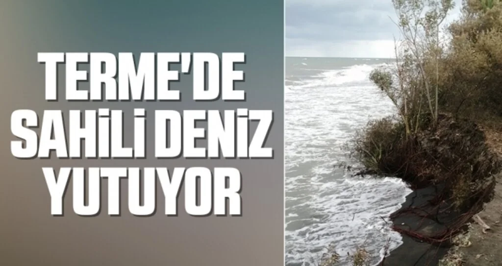 Terme'de Sahili Deniz Yutuyor