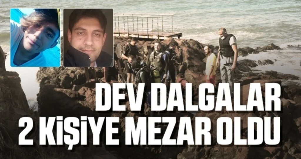 Ünye’de Dev Dalgalar 2 Kişiye Mezar Oldu
