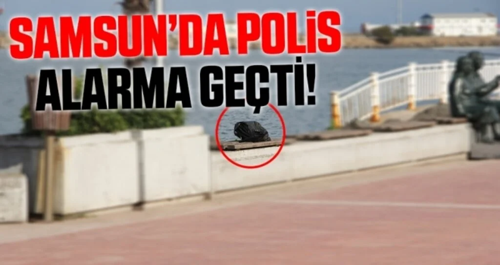 Alışveriş poşetini unutup gezince polisi alarma geçirdiler
