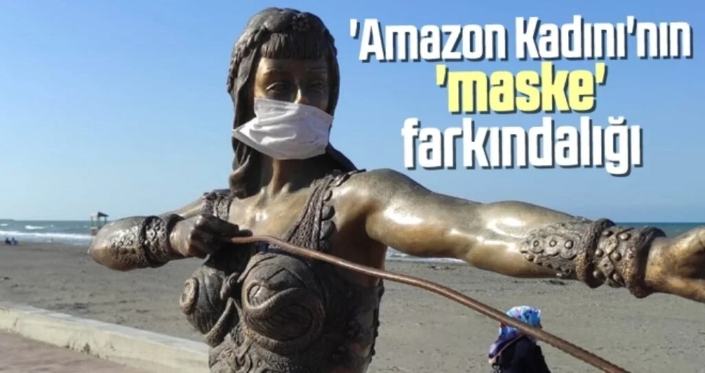 'Amazon Kadını'nın 'maske' farkındalığı