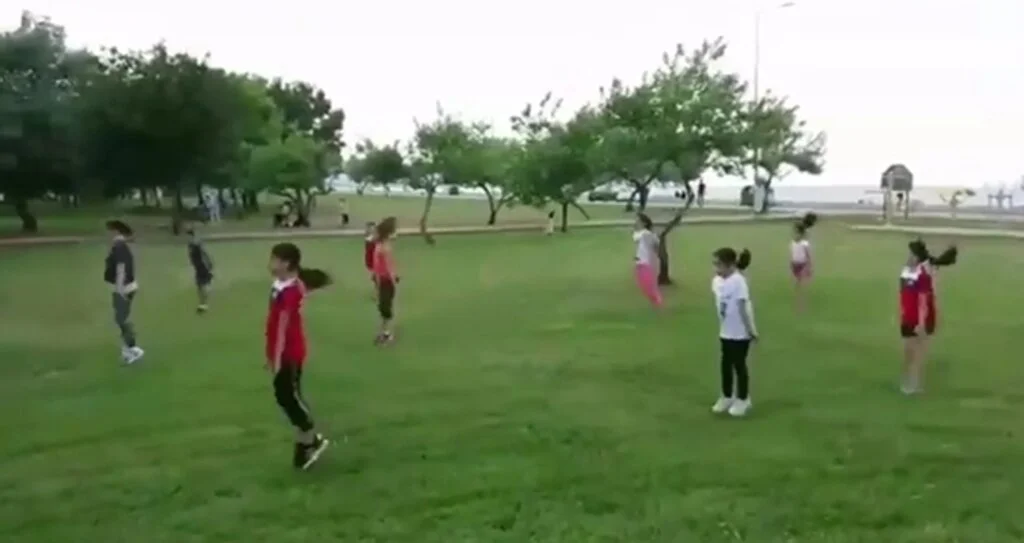 Canik Cimnastik Kulübü sporcularından Tedbirli Çalışma