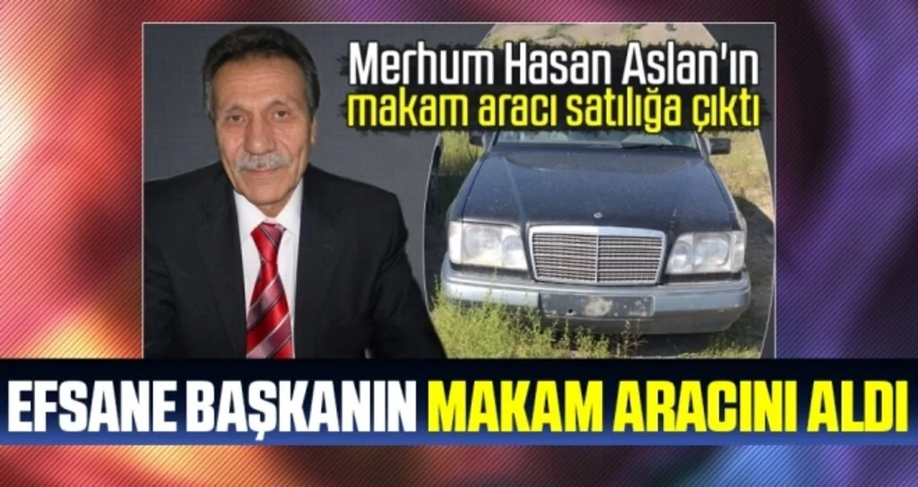 Efsane Başkan Aslan'ın Makam Aracını Aldı