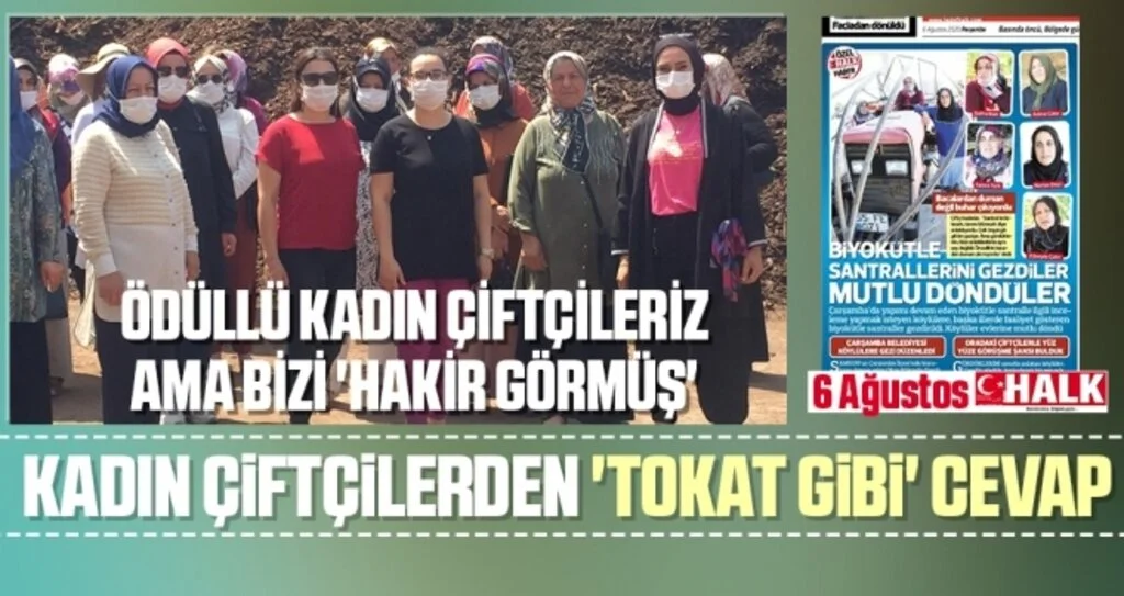Kadın Çiftçilerden 'Tokat Gibi' Cevap
