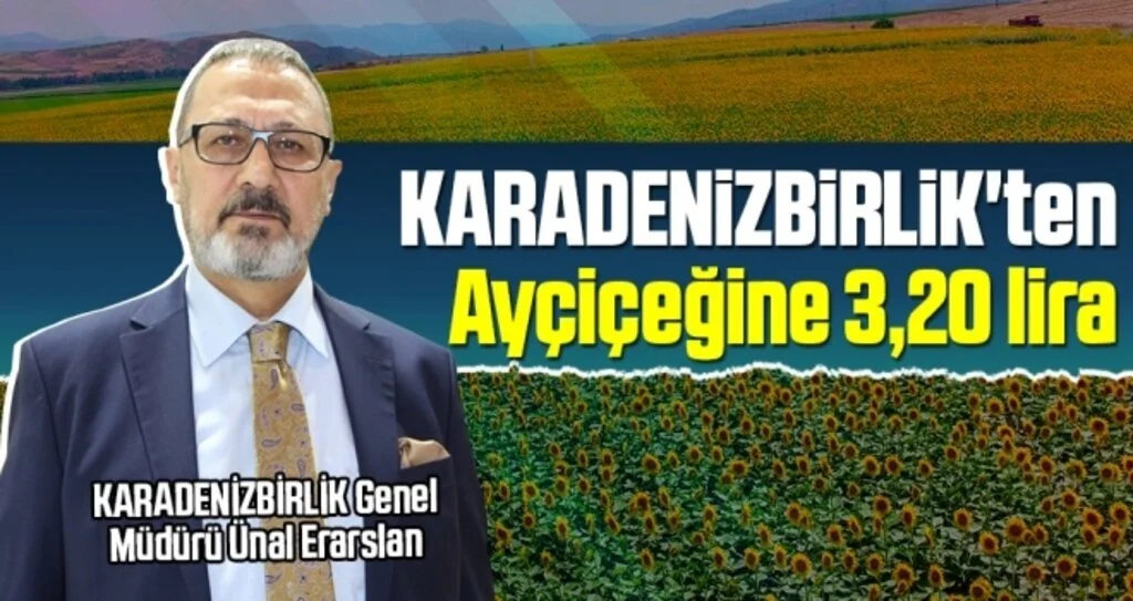 KARADENİZBİRLİK’ten ayçiçeğine 3,20 lira