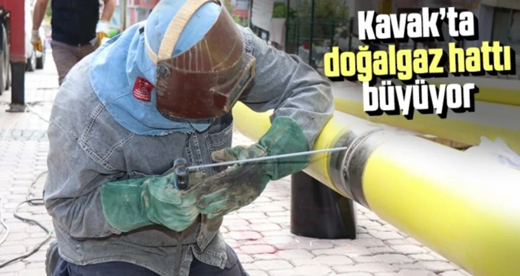 Kavak’ta doğalgaz hattı büyüyor
