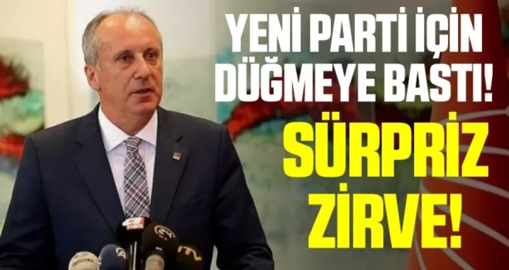 Muharrem İnce, Mesut Yılmaz ile görüşecek!