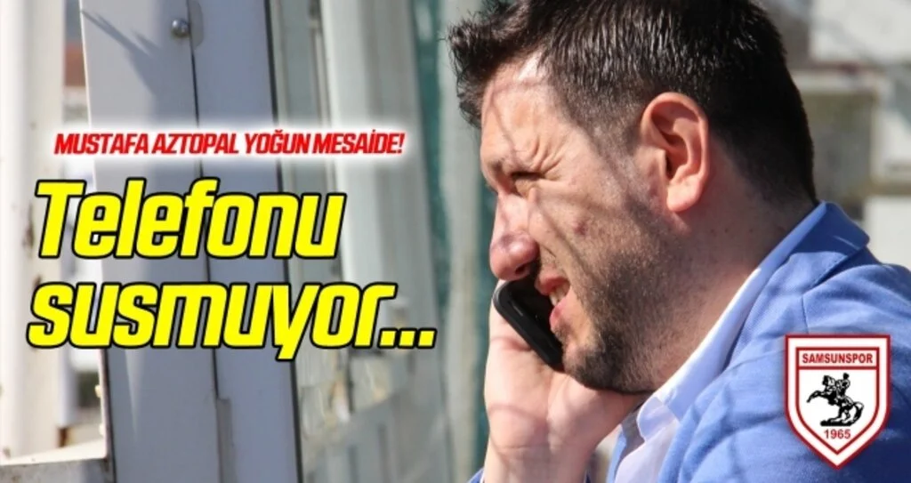 Mustafa Aztopal yoğun mesaide!