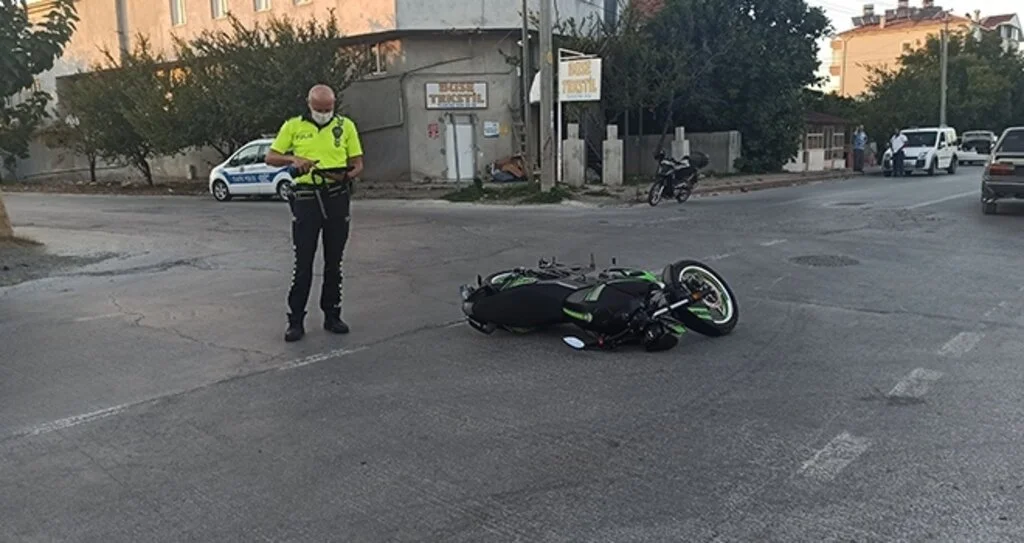 Otomobil ile motosiklet çarpıştı: 1 yaralı