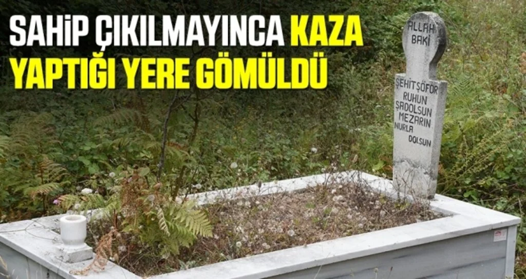 Sahip Çıkılmayınca Kaza Yaptığı Yere Gömüldü