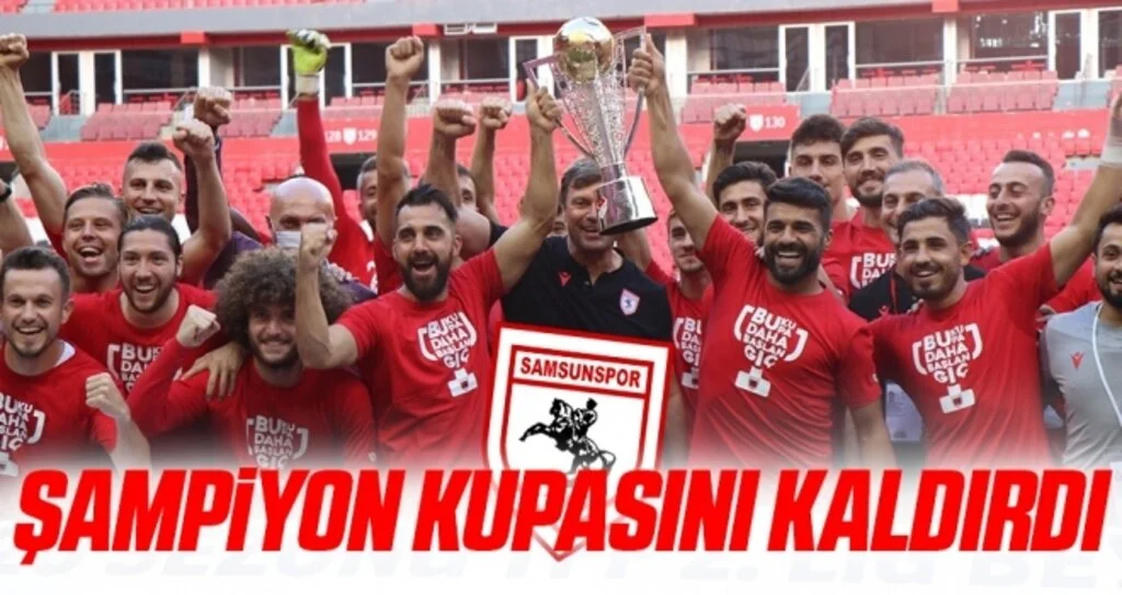Şampiyon Yılport Samsunspor Kupasını Kaldırdı
