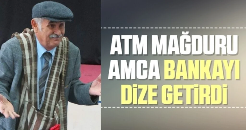 Samsun'da ATM mağduru amca bankayı dize getirdi