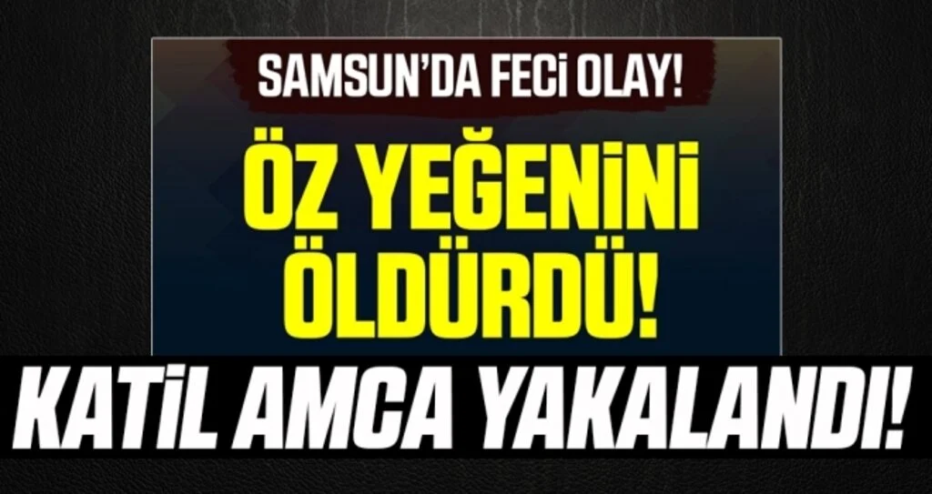 Samsun'da Feci Olay! Öz Yeğenini Öldürdü! Katil Amca Yakalandı